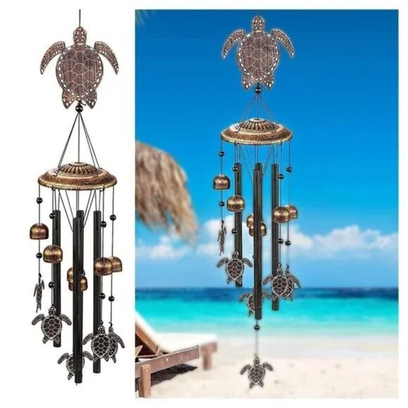 OUTDOOR Decorations Garden Decor - Sea Turtles Rustic Copper - Picture 1 of 6